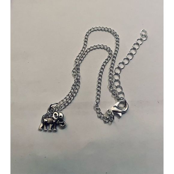 Silver ELEPHANT BRACELET OR ANKLET - Picture 2 of 4
